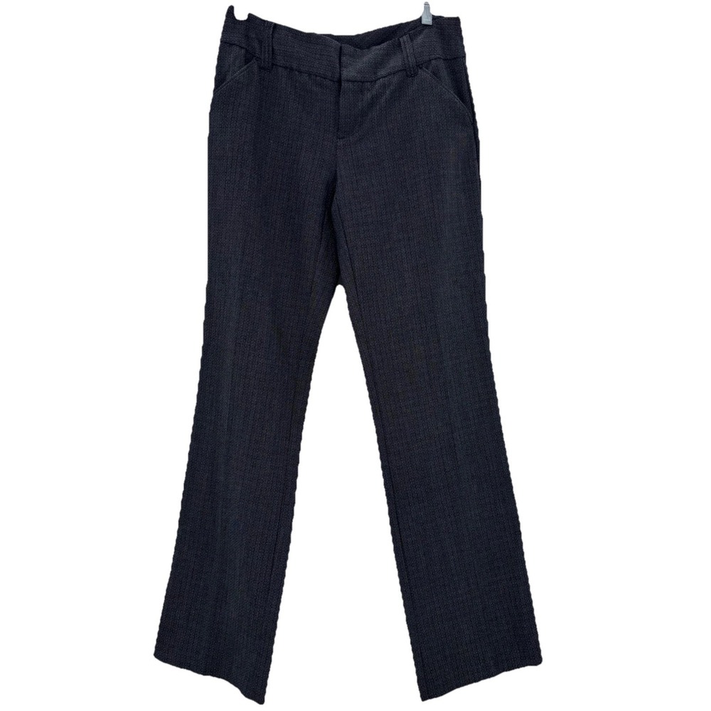 Daisy Fuentes Herringbone Bootcut Trousers Size 6 Dark Academia Office Siren Y2K